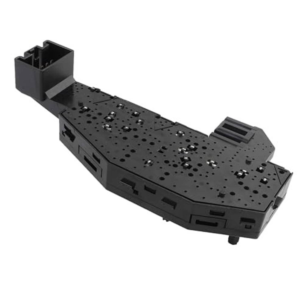 Power seat switch driver-side module circuit board with port openings, black