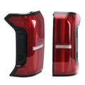 Rear LED tail light pair with red lens and black housing, left and right assemblies