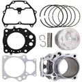 Cylinder piston gasket top end rebuild kit parts: gaskets, rings, piston, cylinder block