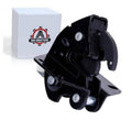 Black rear lower door latch lock assembly with metal mounting holes and bracket