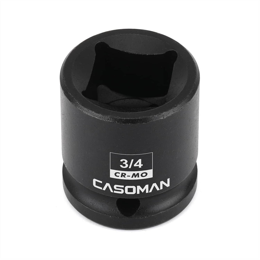 3/4 in drive 4-point impact socket, black phosphate finish, CR-MO marking
