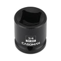 3/4 in drive 4-point impact socket, black phosphate finish, CR-MO marking