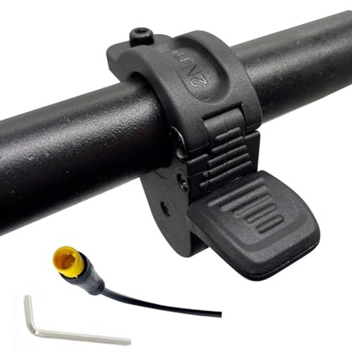 Electric bike thumb throttle on handlebar with cable and 3-pin plug
