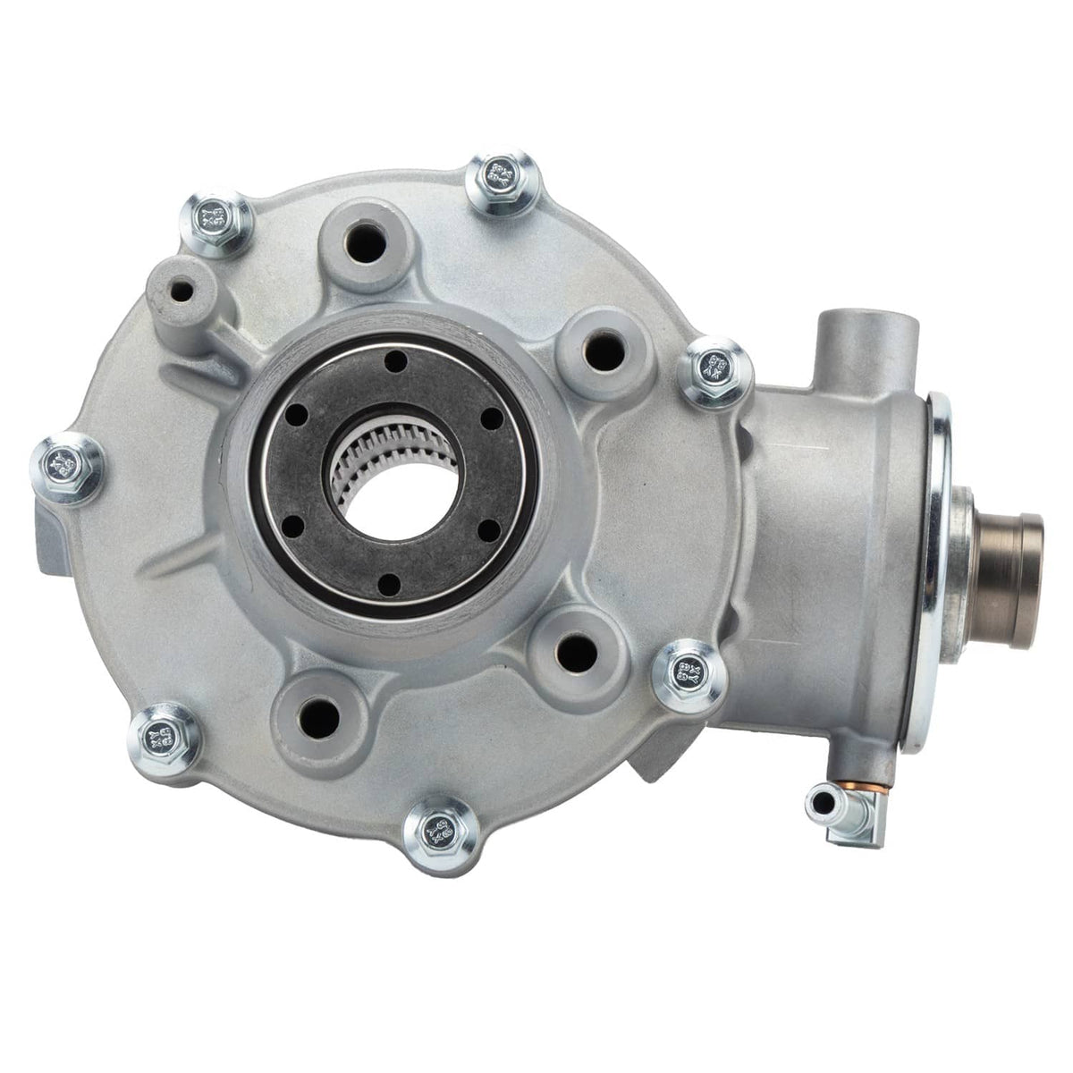 Rear differential housing with round cover opening and bolt holes