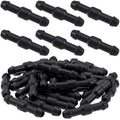 Bulk pack of black windshield washer hose two-way connector fittings