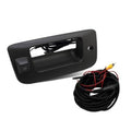 Tailgate handle backup camera with wiring harness, black plastic housing