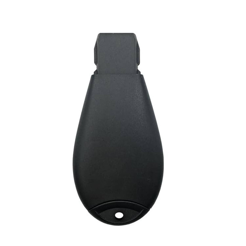 Black keyless entry remote key fob shell case back view with key ring hole