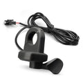 Right thumb electric bike throttle with SM plug cable, black handlebar control
