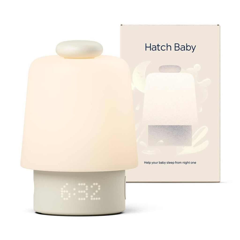 Putty baby sound machine night light with soft glowing top and round base