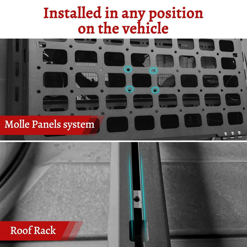Black shovel holder rubber grip mount clamp installed on vehicle panel holes