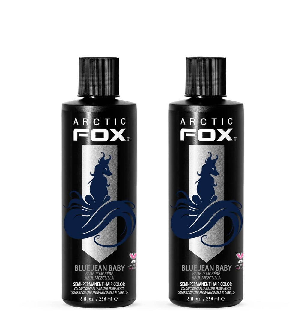 ARCTIC FOX Blue Jean Baby hair dye, pack of 2 bottles, 8 fl oz each