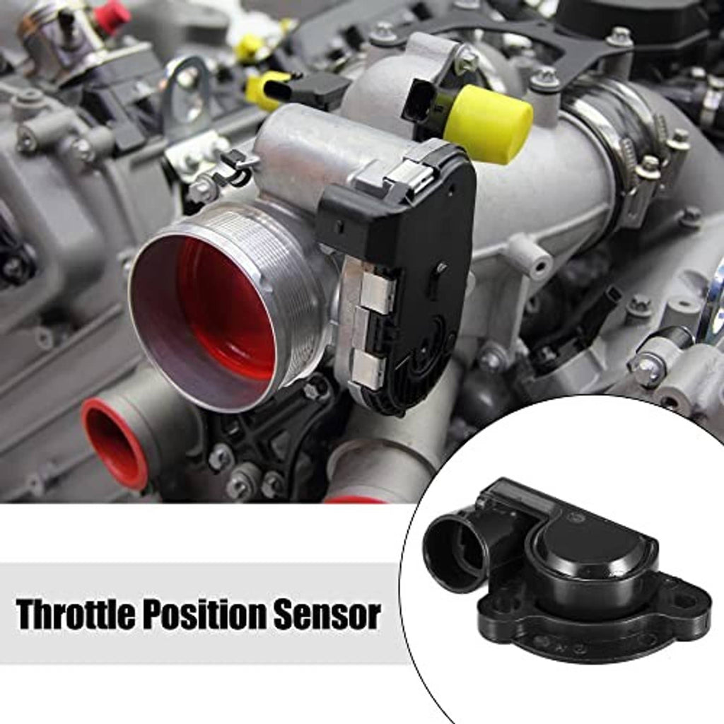 Throttle position sensor TPS, black connector housing with mounting ears