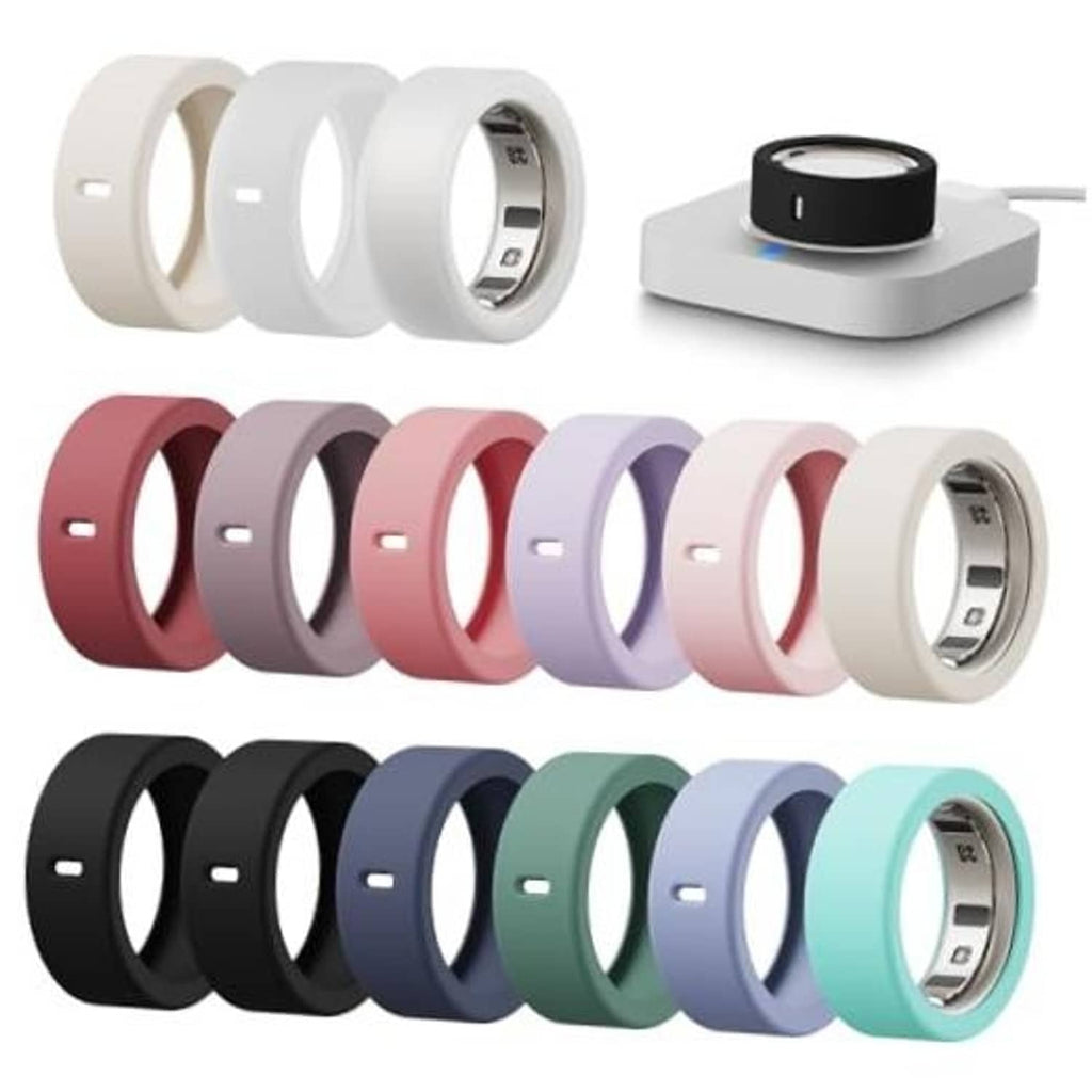 Silicone ring covers for Oura Gen 4/4 M, 15-pack in mixed colors