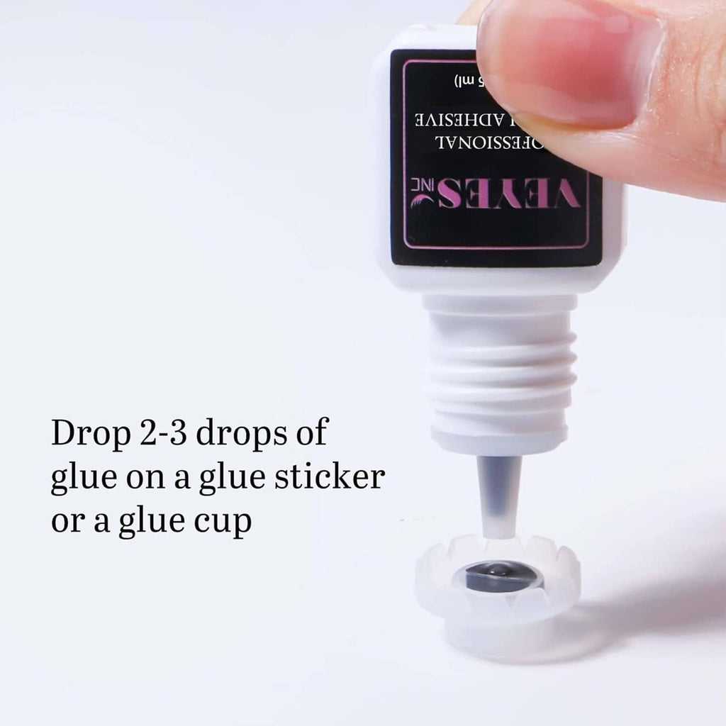 VEYES inc eyelash adhesive dropper bottle dispensing glue, 5 ml
