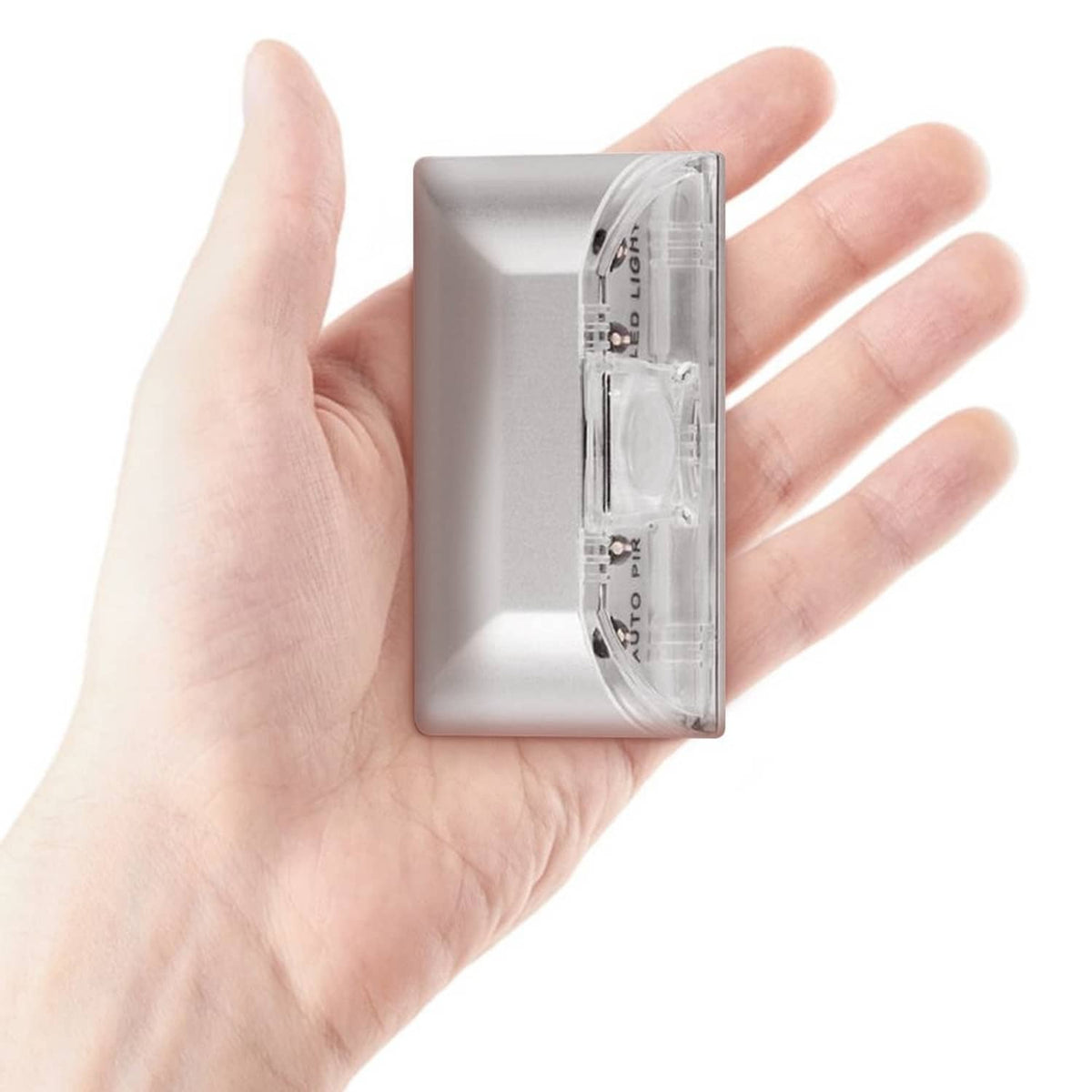RivetOak SENHAI 2 Pack Keyhole Light, Infrared IR Wireless Door Lock Lamp, Auto Silver