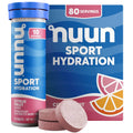 Nuun Sport electrolyte tablets tube, citrus flavor, 80 servings with tablet pile