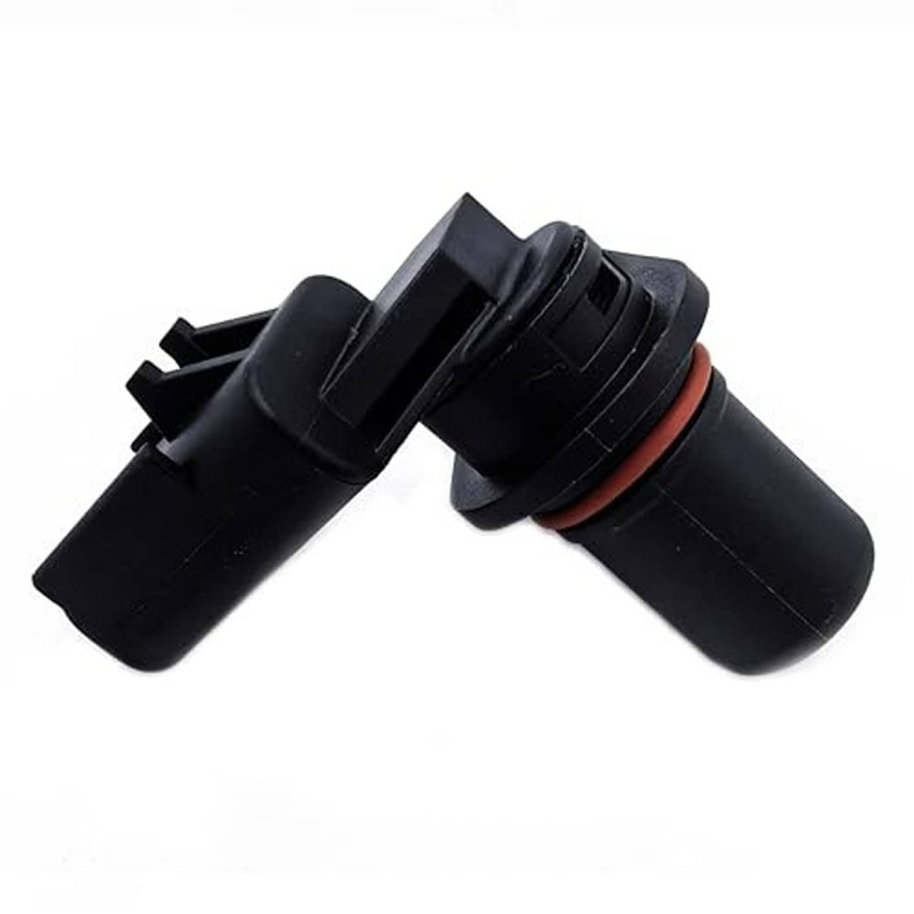Crankshaft position sensor, black body with orange accent ring and side mounting tab