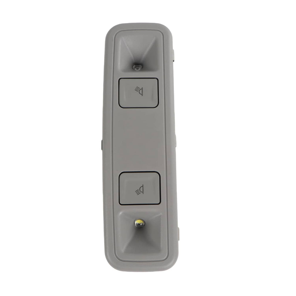Gray rear dome light lamp with three rocker switches and bulb socket