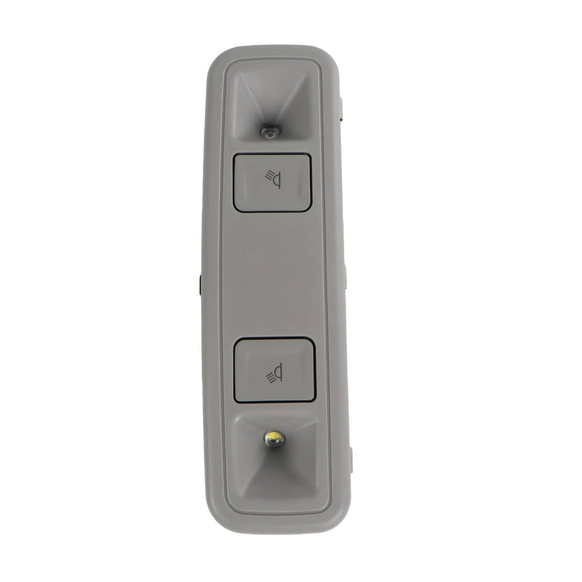 Gray rear dome light lamp with three rocker switches and bulb socket