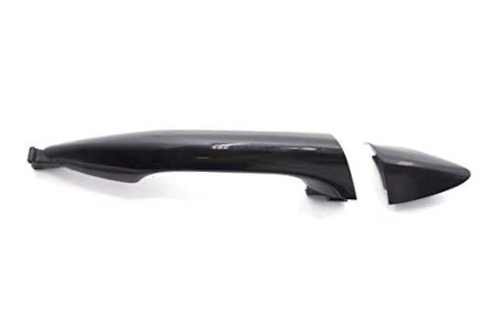 Primed black front passenger exterior door handle with integrated mounting clips