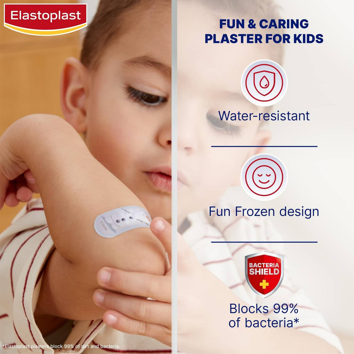 Elastoplast Frozen kids water-resistant plaster with fun Frozen design