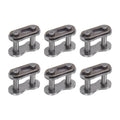6 carbon steel chain master connector roller links with dark pins