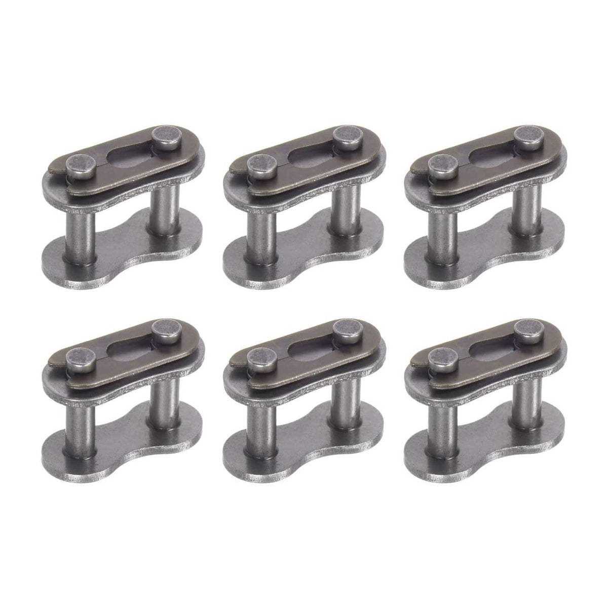 6 carbon steel chain master connector roller links with dark pins