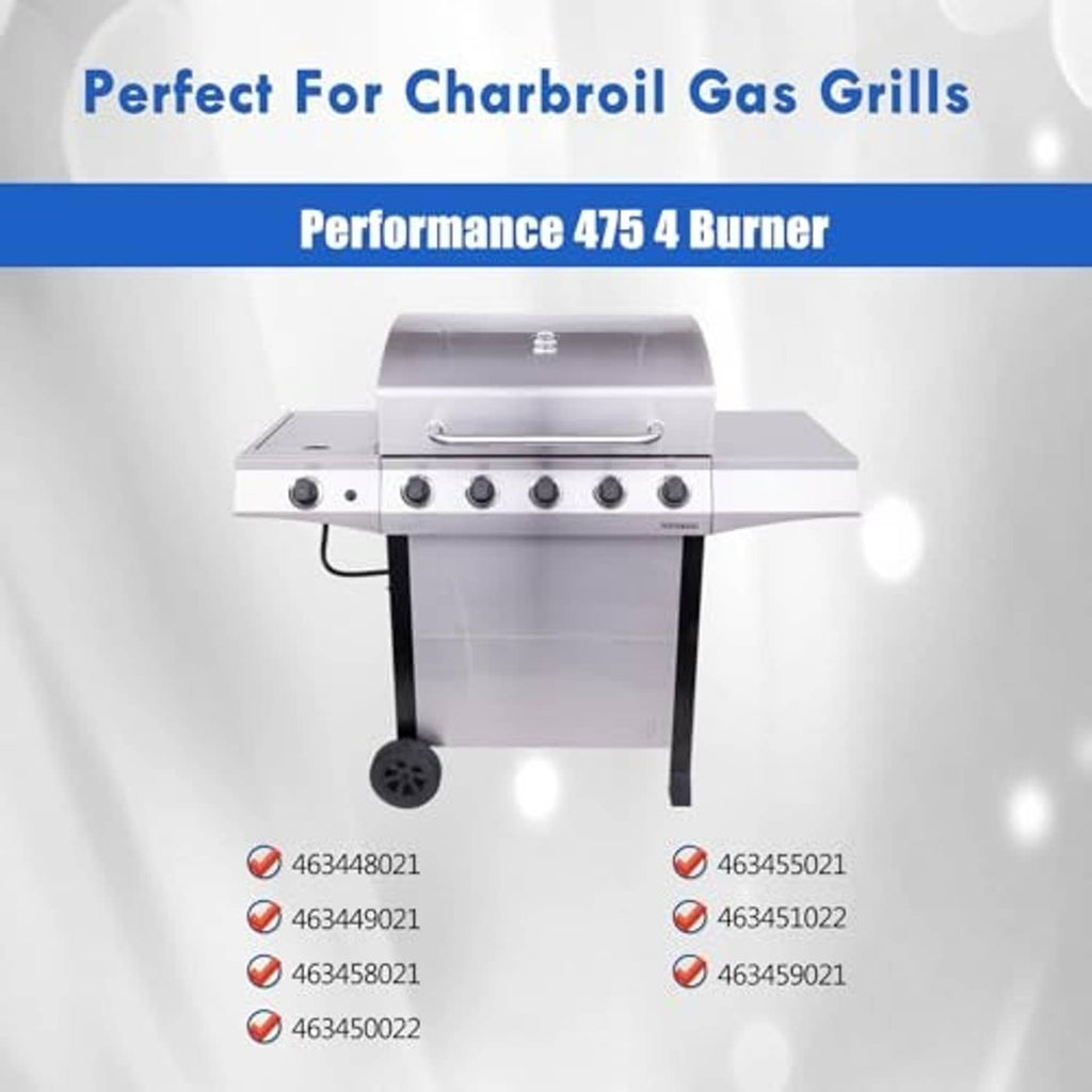 Stainless steel heat plate burner replacement kit for a 4-burner gas grill