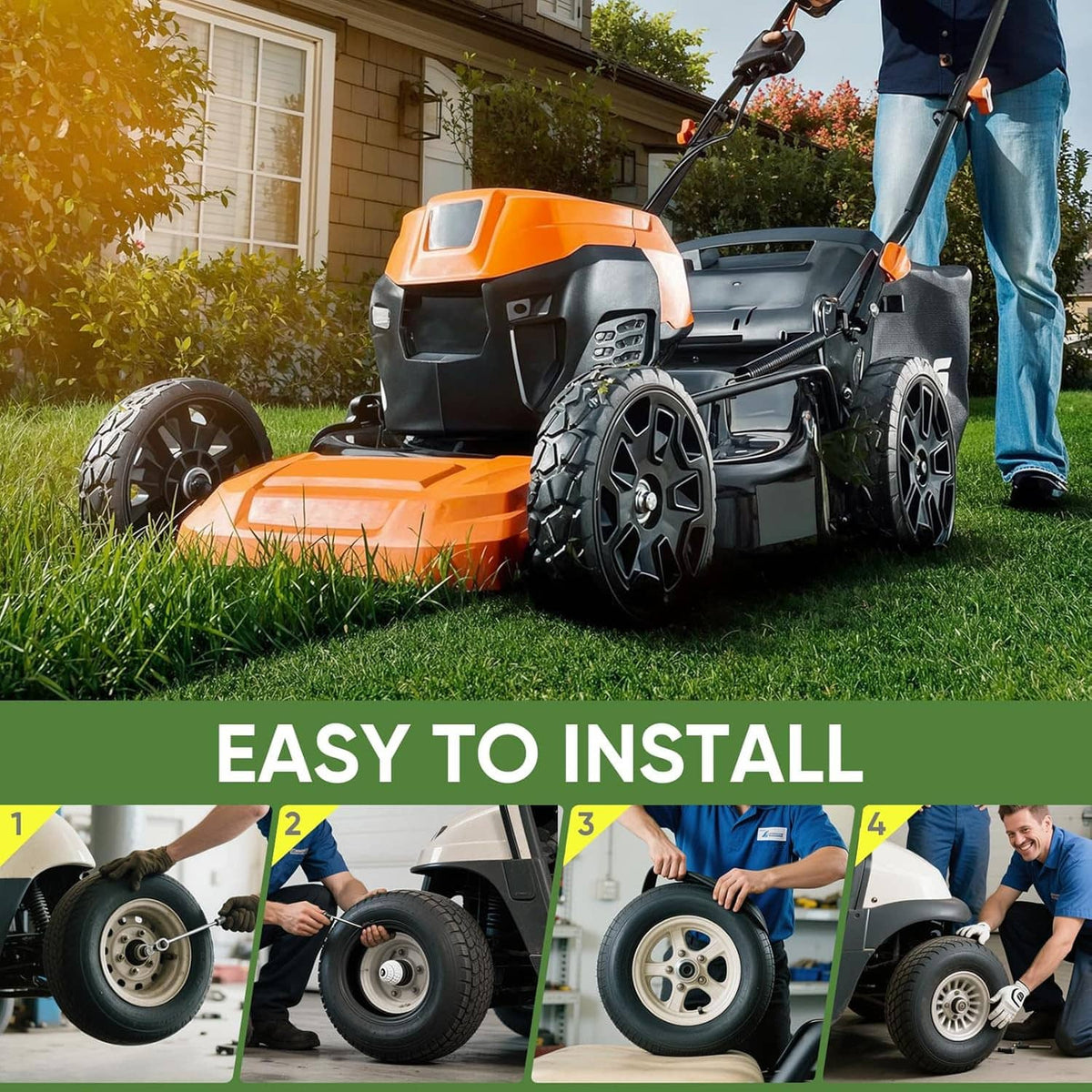 Easy installation graphic for tire inner tubes on wheels
