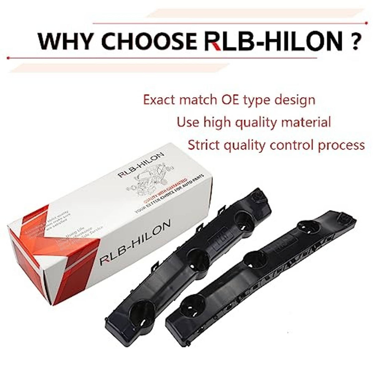 RLB-HILON branded box with two black front bumper brackets