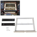 Aluminum 36V battery tray for EZGO TXT/Medalist, shown mounted on the cart floor