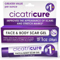 Cicatricure face and body scar gel box with purple tube, 1 fl oz (28 g)