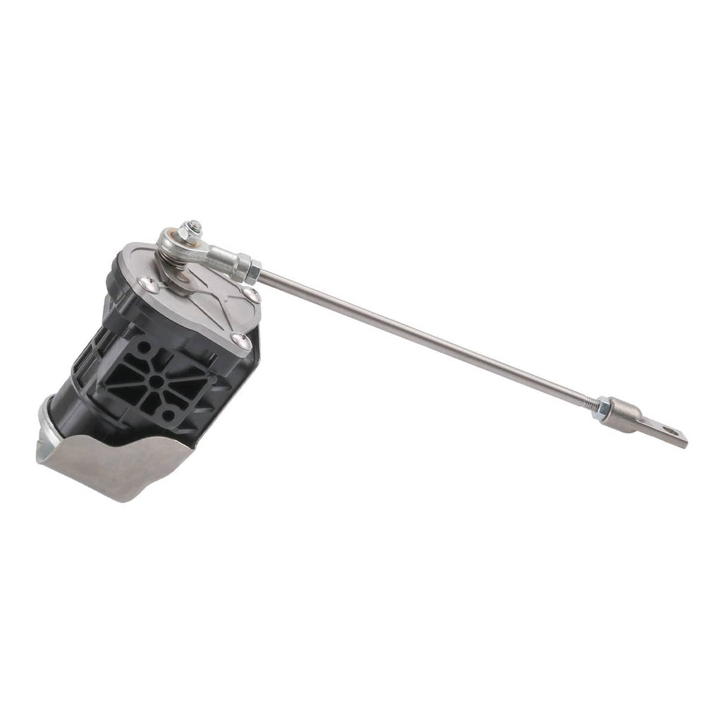 Turbo wastegate actuator assembly with black housing and long steel control rod