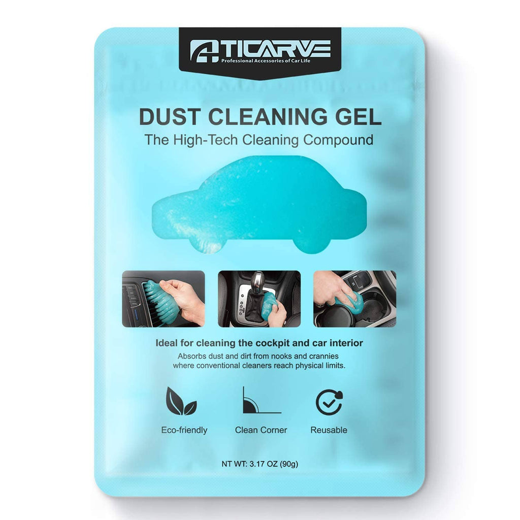 Blue dust cleaning gel putty in retail pack