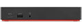 Black USB-C docking station with front USB and audio ports