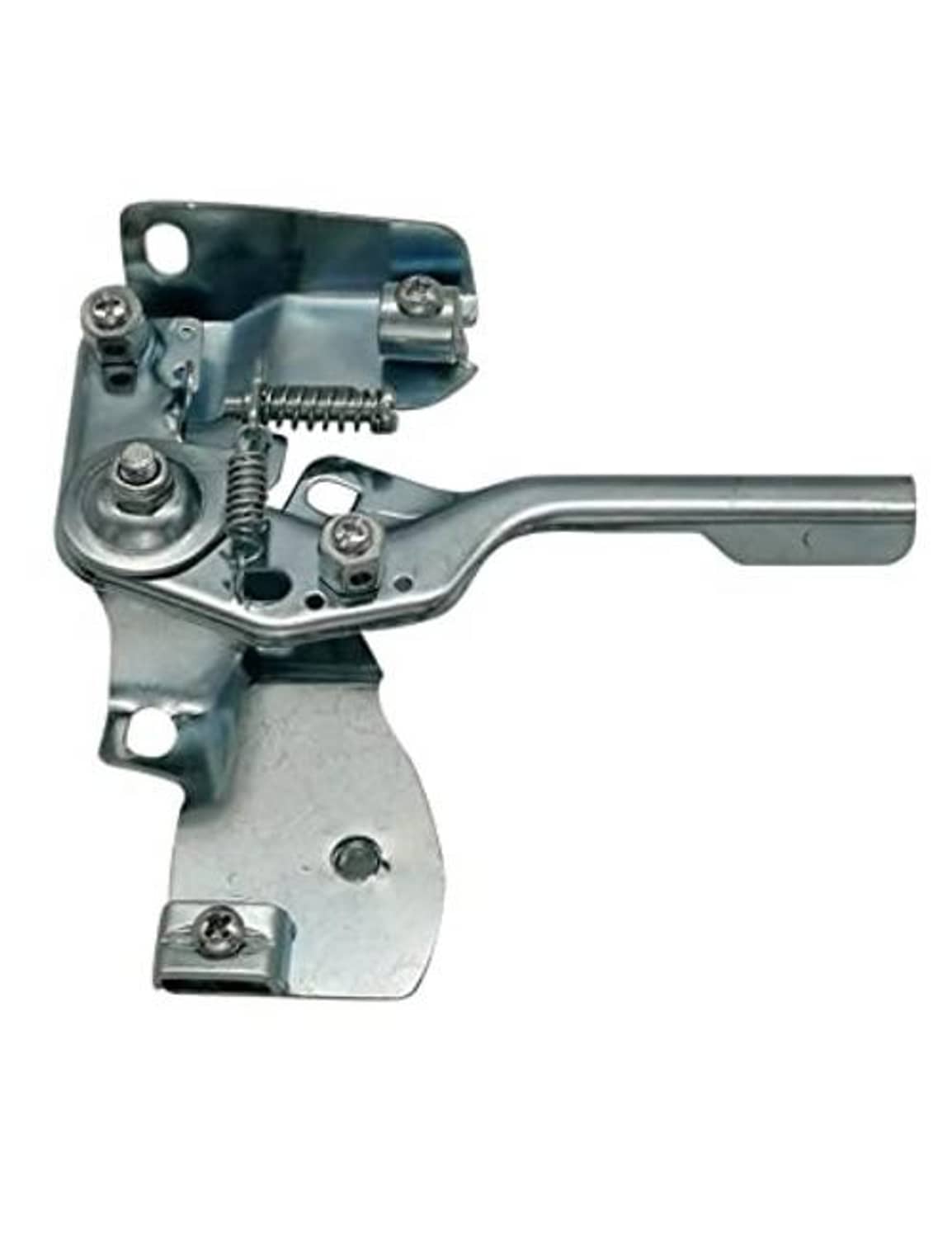 Metal throttle control assembly with long lever arm and mounting base plate