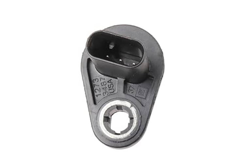 Camshaft position sensor with two-prong electrical plug and metal mounting bracket