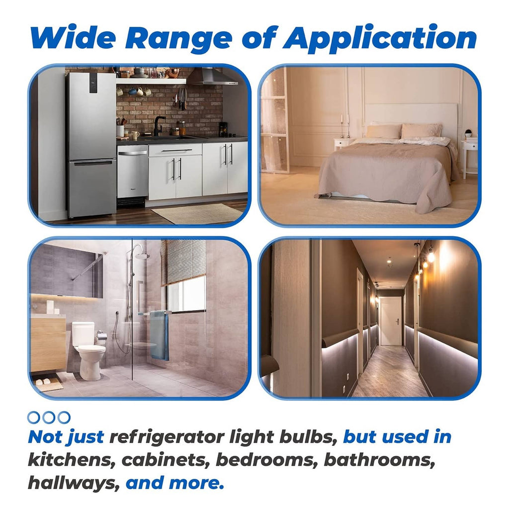 Refrigerator light bulb replacement, wide application for kitchens, bathrooms, and hallways