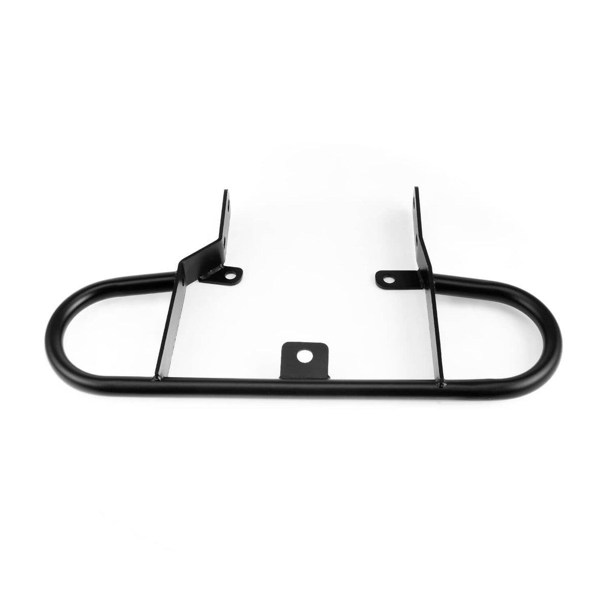 Black rear grab bar bumper guard with two upright mounting brackets