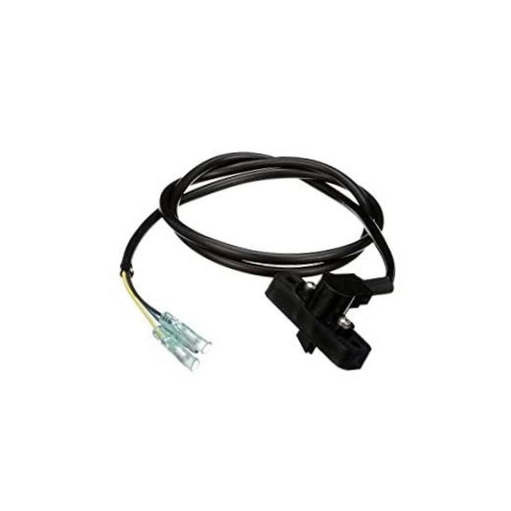 Marine trim sender wiring harness with black connectors and clear spade terminal lead