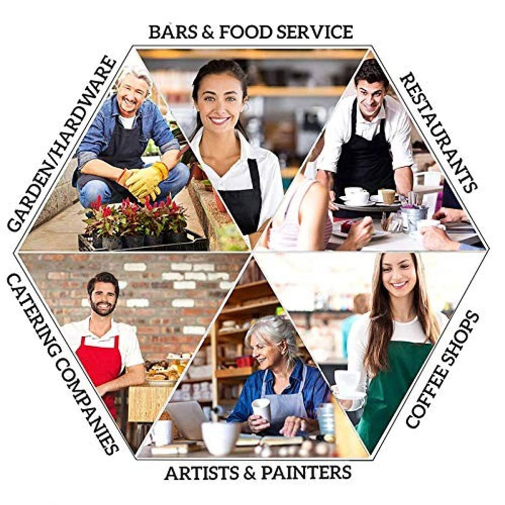 Hexagon service collage for bars, restaurants, catering, coffee shops, and gardenware