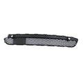Black front bumper lower grille with mesh diamond pattern and mounting clips