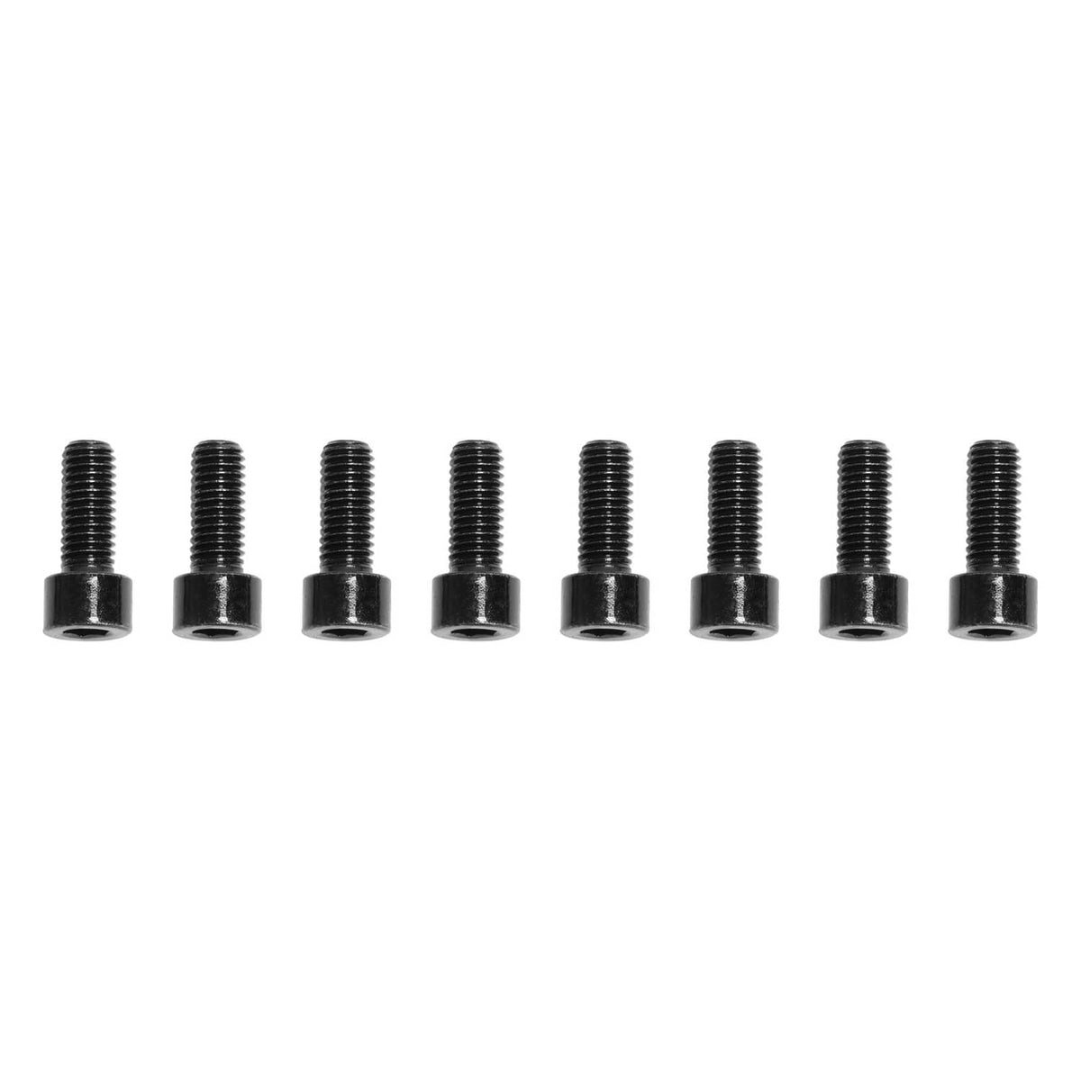 Metal mounting screws included with black brush guard bumper kit