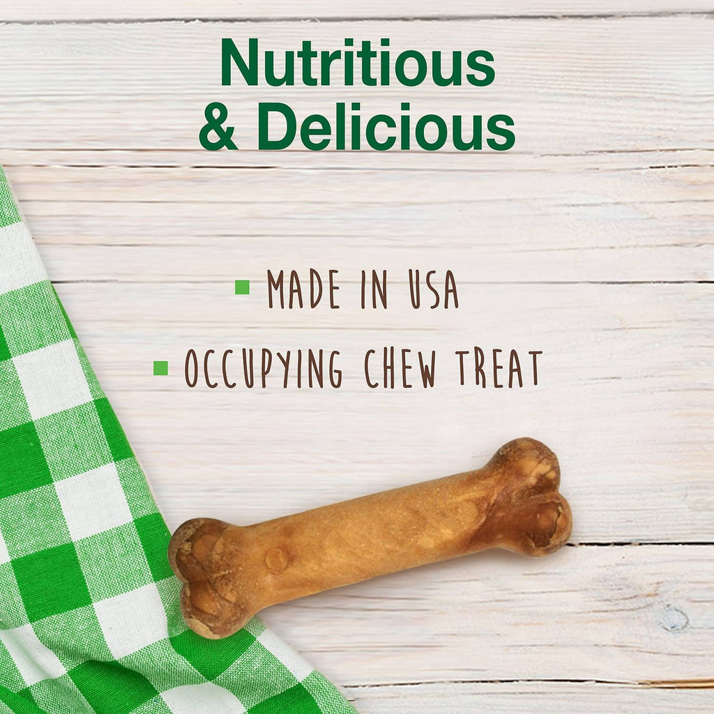 Natural roast beef flavored dog chew bone treat, long-lasting texture