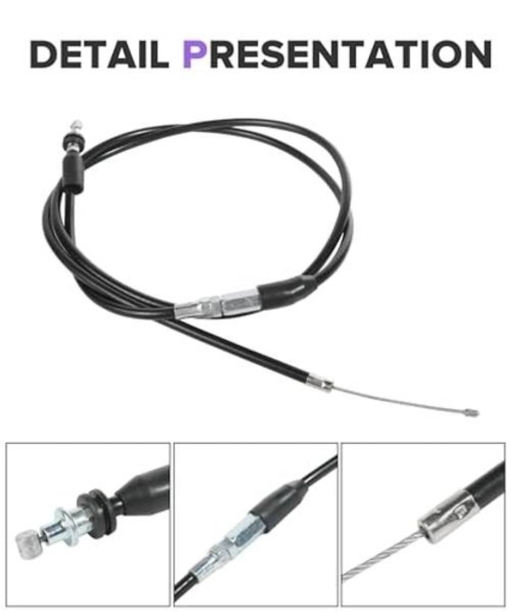 Thumb throttle cable set with metal ends and control housing