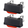 Black water tank float valve set with metal brackets and orange float components