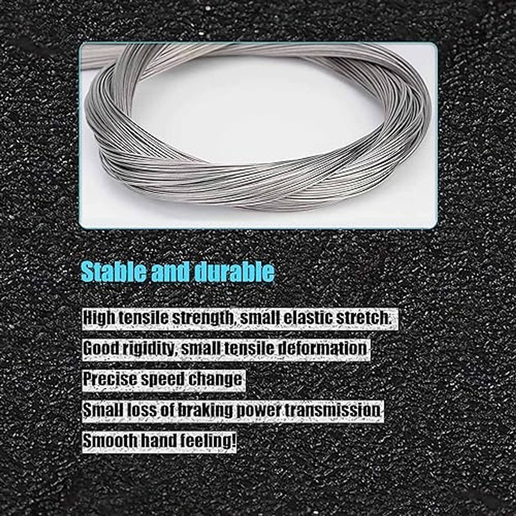 Coiled stainless steel inner brake cable wire bundle for repair