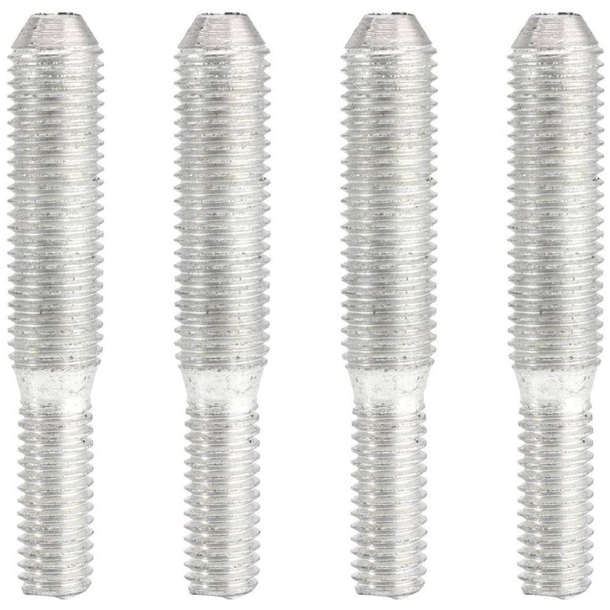 Set of four threaded bolts with zinc finish for rear differential viscous coupling