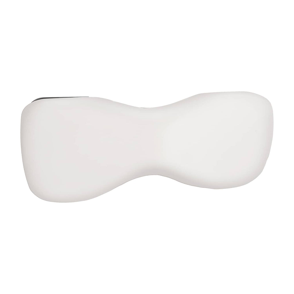 White seat backrest cushion pad with smooth contoured shape