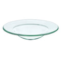 Round clear glass liner dish for oil warmer wax melt